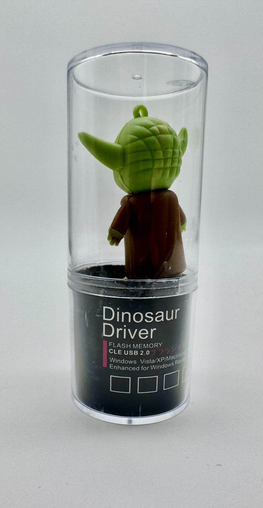 Novelty Cartoon Flash Drive  | 64GB Flash Green in Color - Dinosaur Driver USB