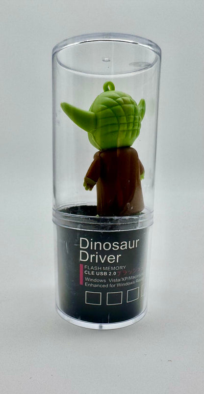 Novelty Cartoon Flash Drive  | 64GB Flash Green in Color - Dinosaur Driver USB
