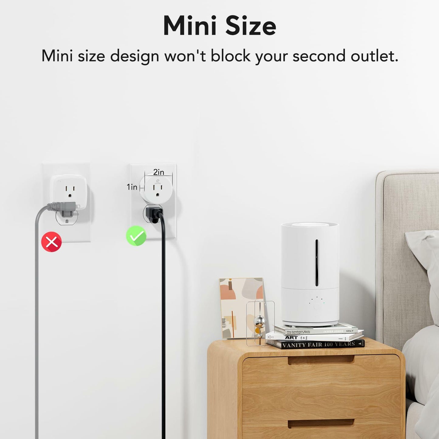 Smart Plug, Smart Home WiFi Outlet Works with Alexa & Google, Smart Socket, WiFi
