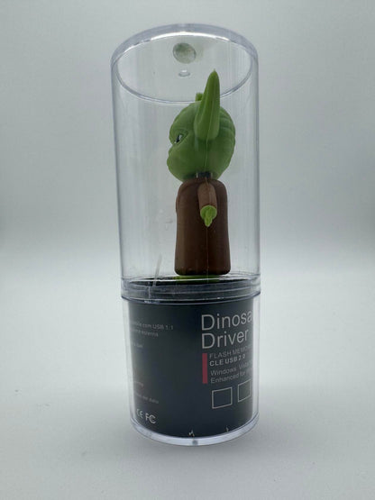 Novelty Cartoon Flash Drive  | 16GB Flash Green in Color - Dinosaur Driver USB