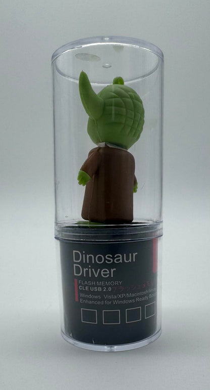 Novelty Cartoon Flash Drive  | 16GB Flash Green in Color - Dinosaur Driver USB