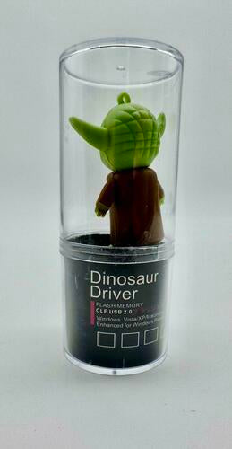 Novelty Cartoon Flash Drive  | 128GB Flash Green in Color - Dinosaur Driver USB