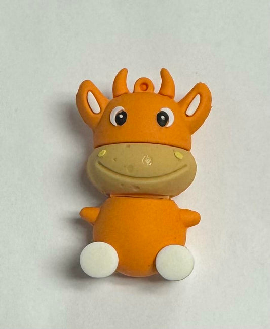 Dinosaur Driver Character USB Flash Drive 8GB | One Cute Cow - Orange