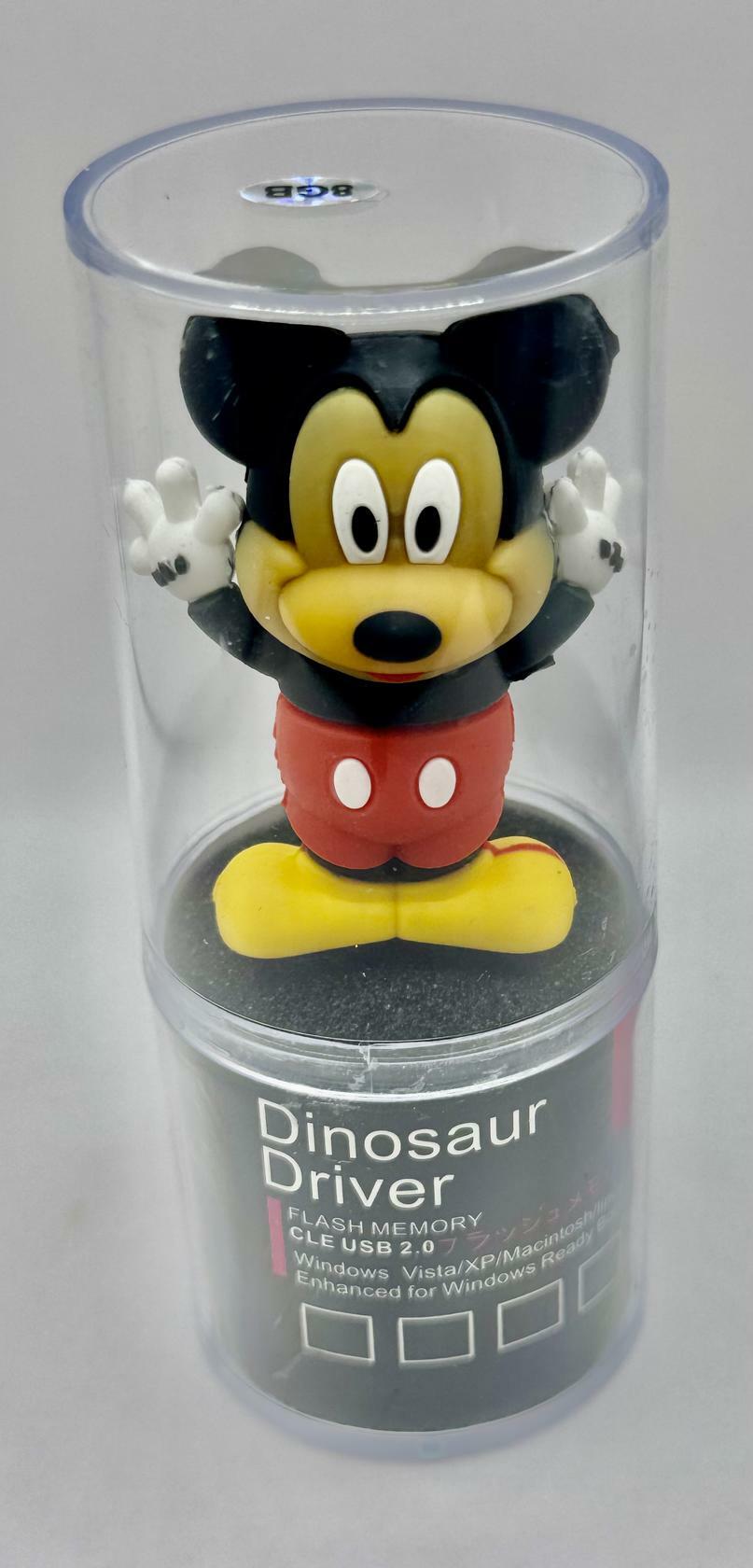 Novelty Cartoon Flash Drive 8GB |  Mickey Hands Up - Red & Yellow