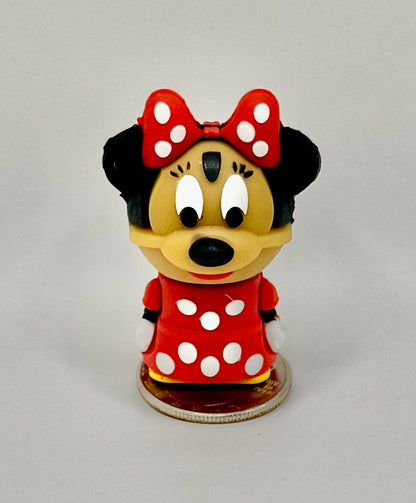 Novelty Cartoon Flash Drive 8GB |  Minnie in Polka Dots - Red & White
