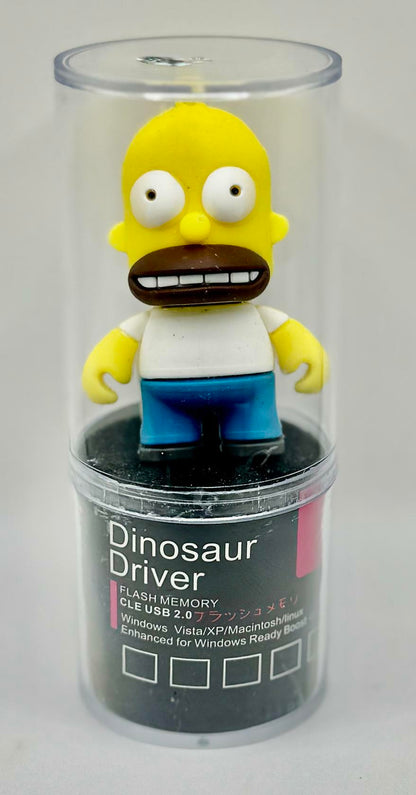 Novelty Cartoon Flash Drive 8GB | Homer Dad - Yellow, White & Blue