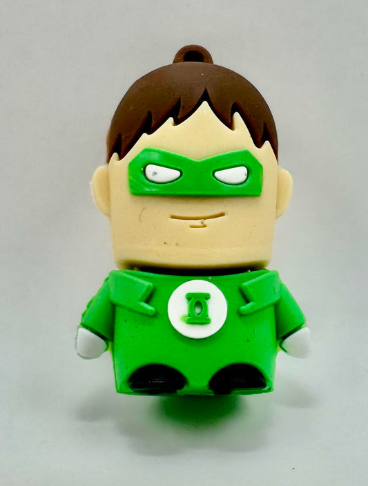 Novelty Cartoon Flash Drive 8GB | Green Hero Guy - Green