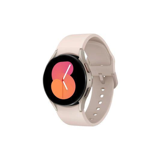 *RESET LIVE DEMO UNIT* SAMSUNG Galaxy Watch 5 | 40mm, Silver w/Cream color Band