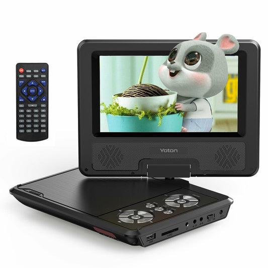 Two YOTO Portable DVD Player Swivel HD Screen for Car  [Not Support Blu-ray]