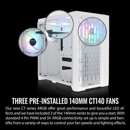 *READ & VEIW ALL DETAILS & PHOTOS* Thermaltake CTE C750 TG ARGB Tower | White