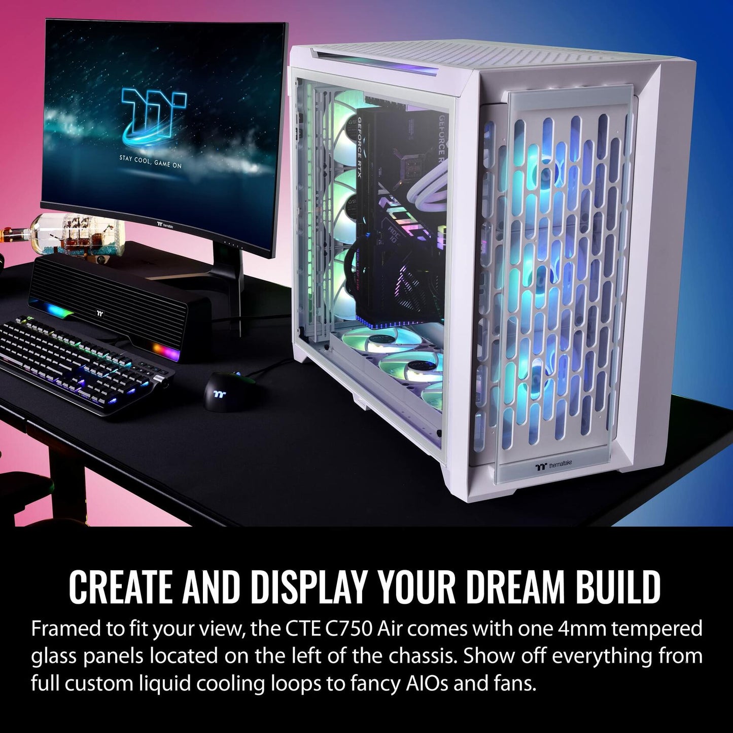 *READ & VEIW ALL DETAILS & PHOTOS* Thermaltake CTE C750 TG ARGB Tower | White