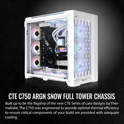 *READ & VEIW ALL DETAILS & PHOTOS* Thermaltake CTE C750 TG ARGB Tower | White