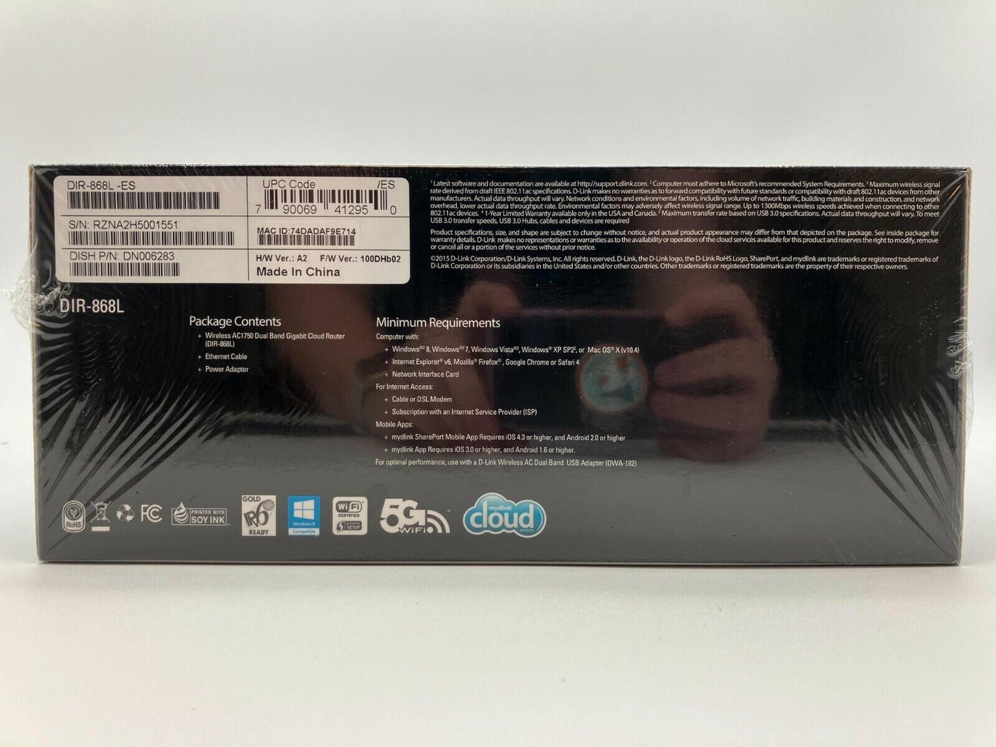 D-Link Wireless AC1750 Dual Band Gigabit Cloud Router DIR-868L AC SmartBeam