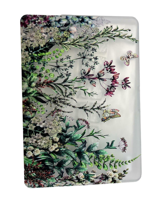 MacBook Air 13" 3 Hard Shell Cover - Green Butterfly Garden w/ Screen Protector