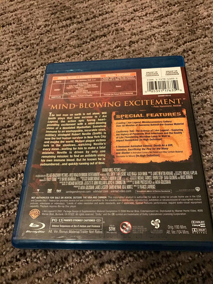 Will Smith | I Am Legend [Blu-ray] w/Special Features & Mind Blowing Excitement