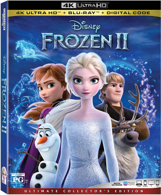 Disney - Frozen 2 4K Ultra HD + Blu-Ray + Digital Code + A Sing-a-long Version