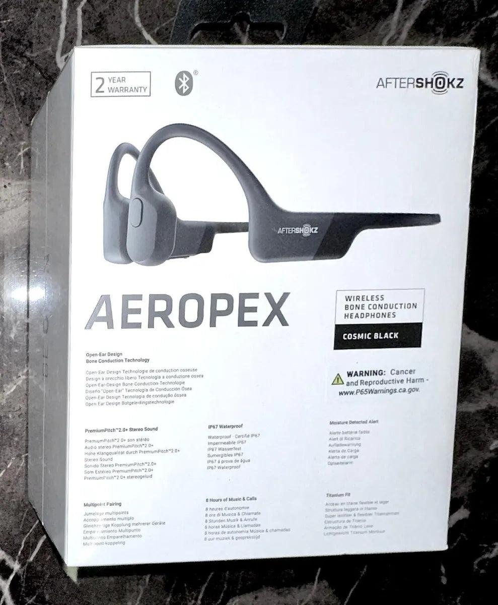 AfterShokz AS800CB Aeropex Open-Ear Wireless Headset - Cosmic Black