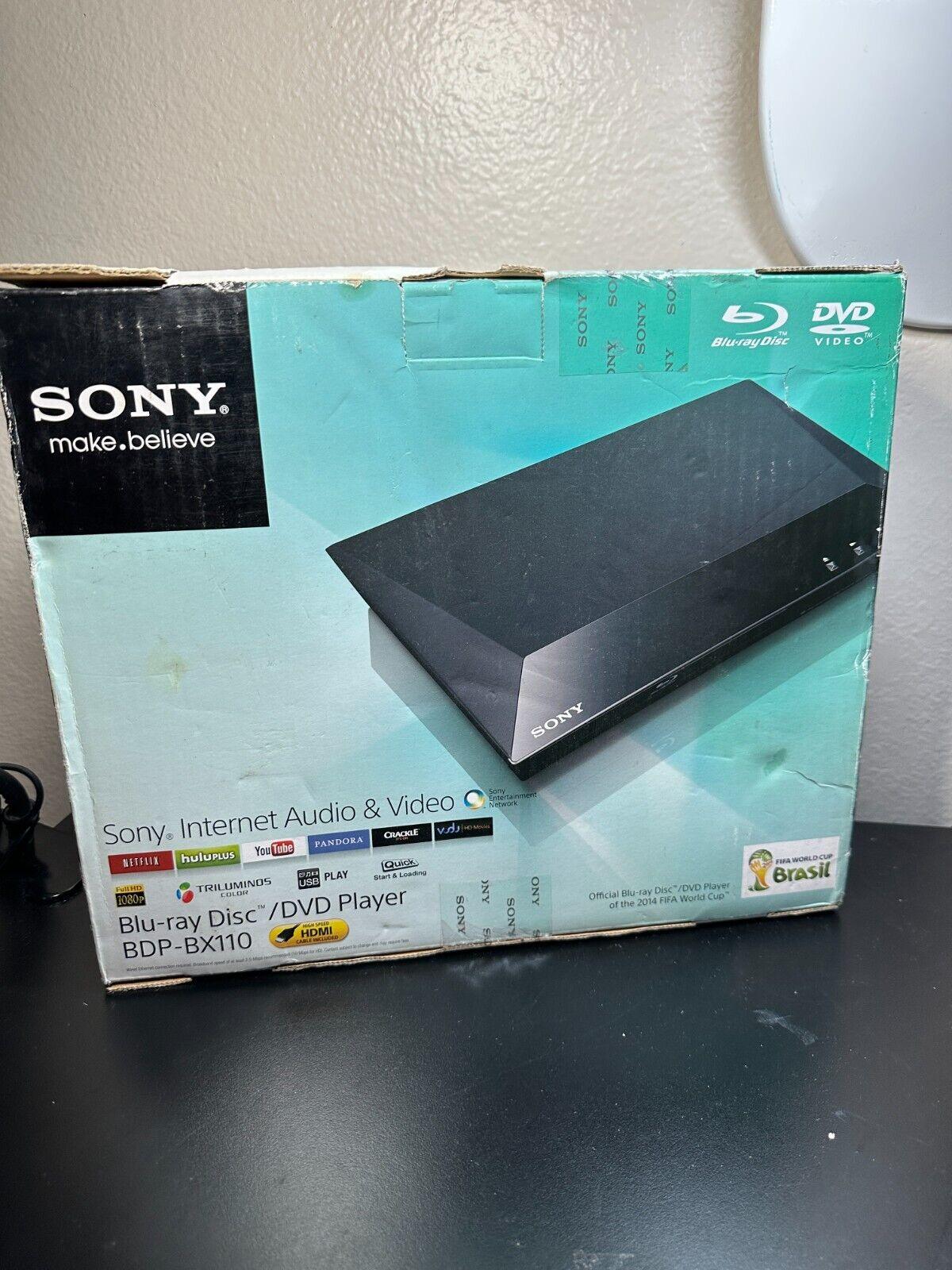 Sony BDP-BX110 Blu-ray/DVD Player Ethernet Streaming 1080p HD Video