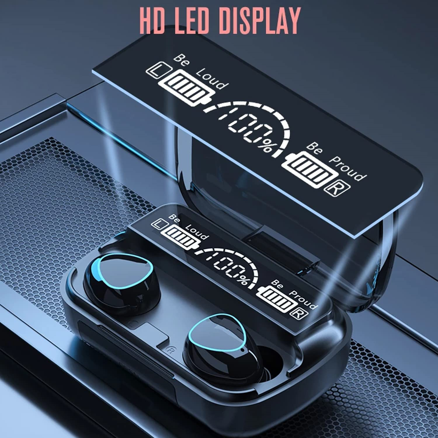 NEW! M10 Wireless Earbuds Bluetooth 5.1 TWS 2200mAh Charging Box in Ear phones