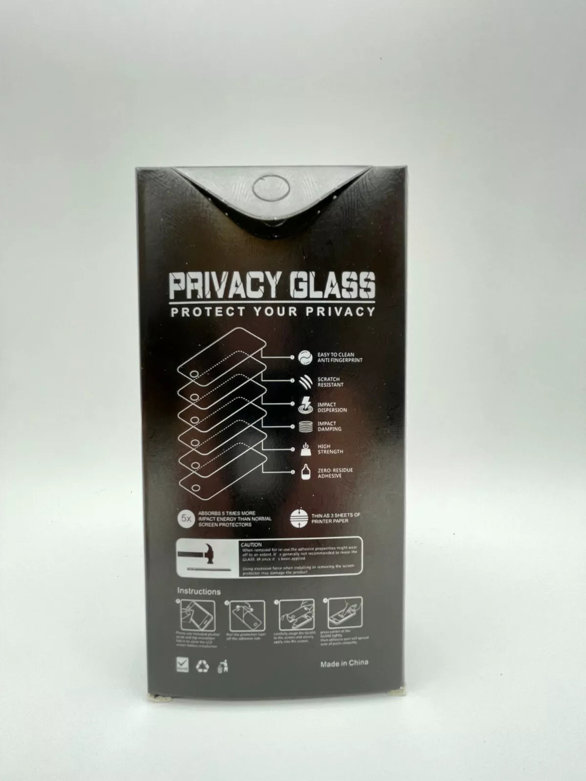 Privacy Glass for iPhone 15 Pro Max - Premium Tempered Glass - 10 Pieces - NEW