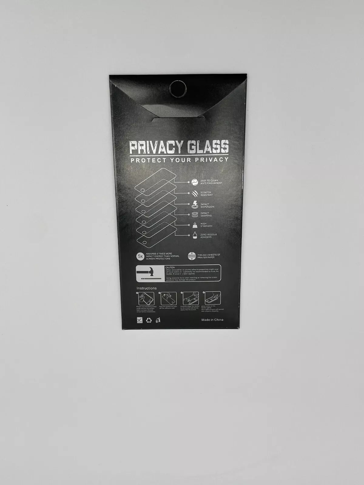 Privacy Glass for iPhone 15 Pro Max - Premium Tempered Glass - 10 Pieces - NEW