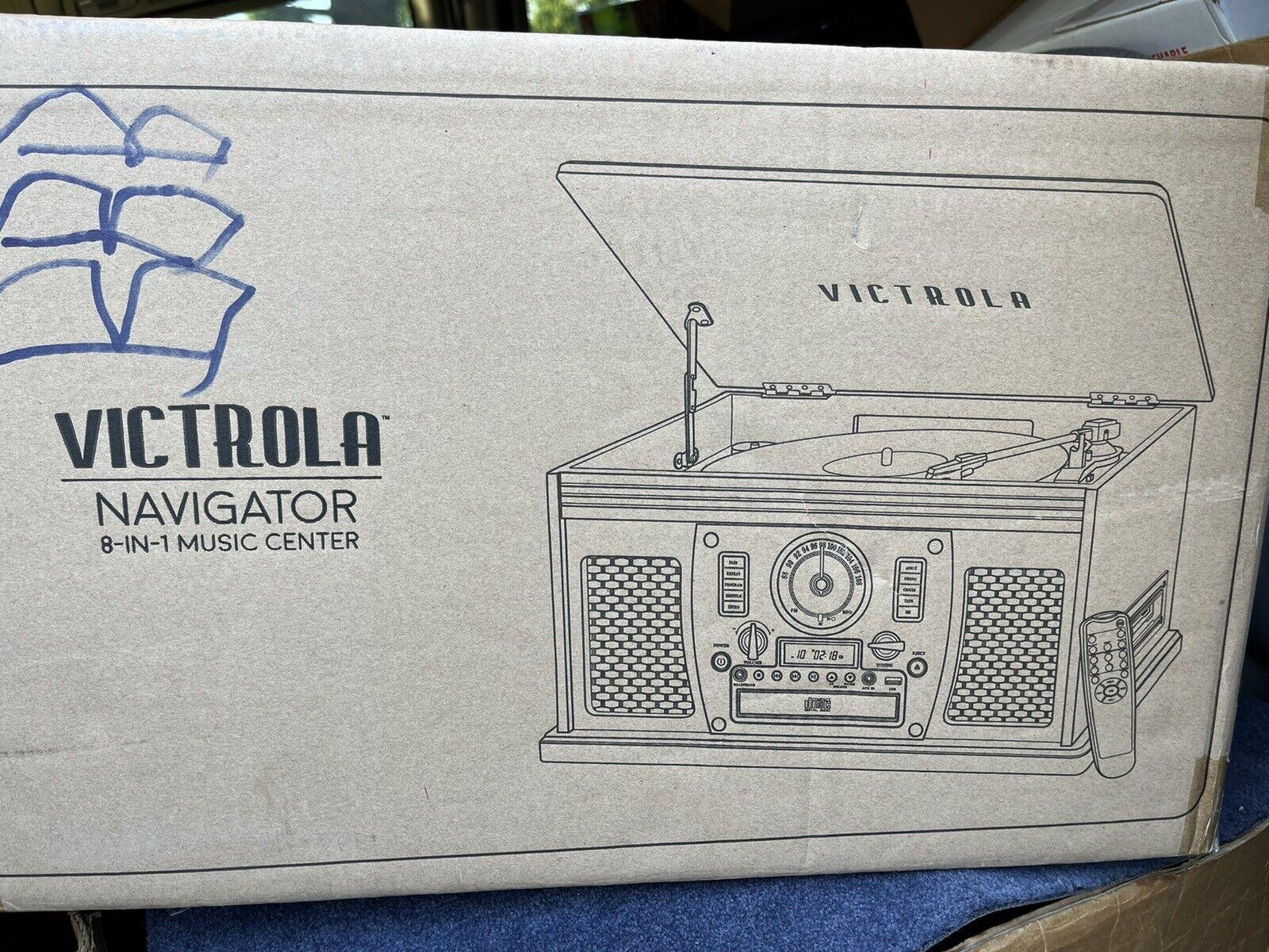 Victrola Navigator VTA-600B-ESP 8-in-1 Nostalgic Record Player w/ Turntable