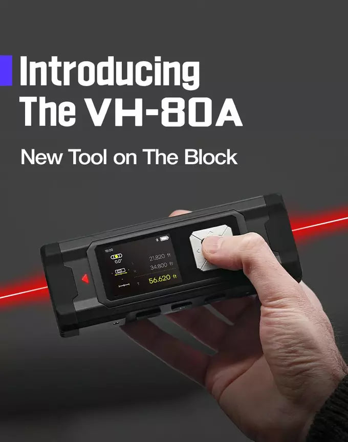 Magpie VH-80A Laser Distance Meter w/ Auto Calibration from Kickstarter, Black
