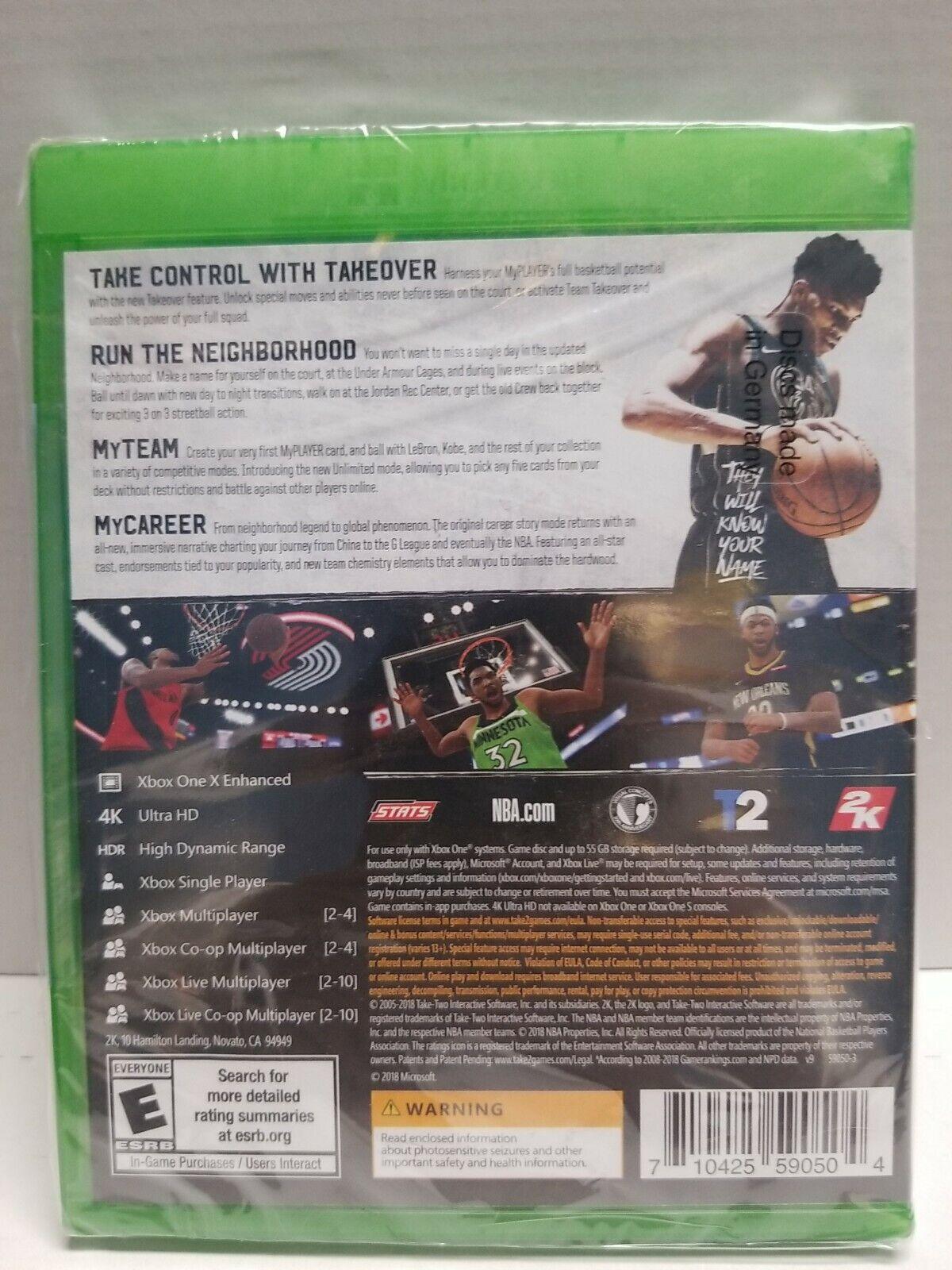 NEW SEALED! NBA 2K19 for Microsoft Xbox One/XB1