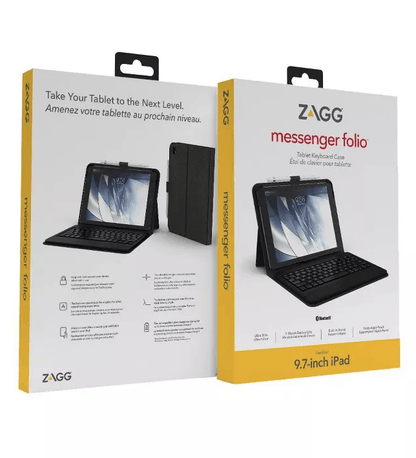 Zagg ID8BSF-BB0 Folio Keyboard Case for Apple iPad Air, Air 2, and iPad Pro 9.7"
