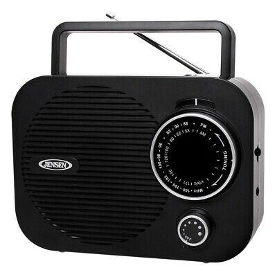 Jensen Portable AM/FM Radio Black MR-550-BK