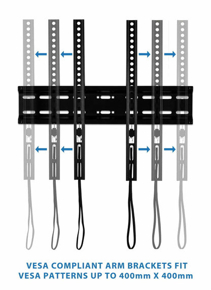 Mount-it! MI9905X Low Profile Fixed Wall TV Mount Bracket Kit For 32"-55" TVs