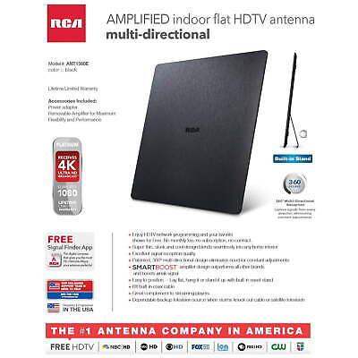 RCA ANT1560F Slivr Flat Amplified Hdtv Antenna