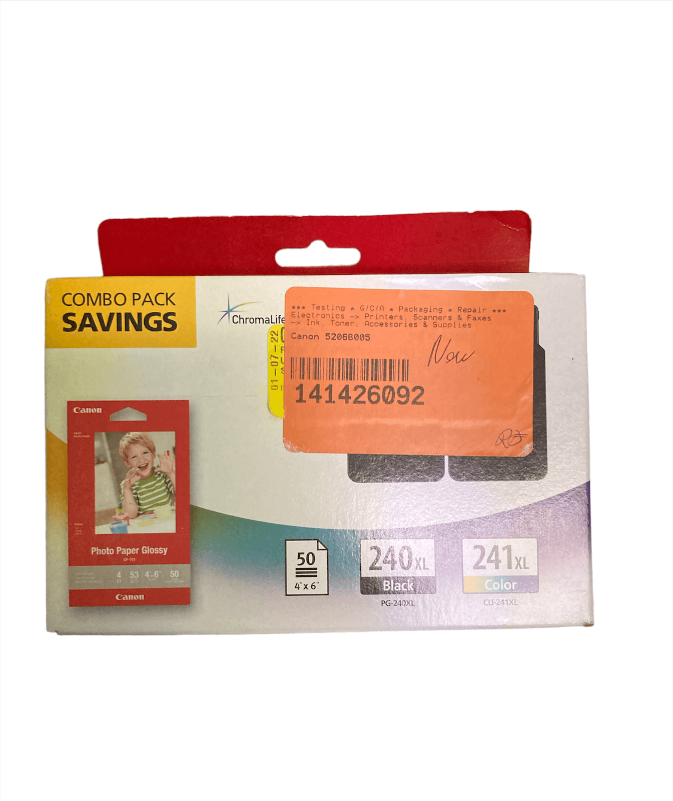 2PK Genuine Canon PG-240 & CL-241 Color MG2120 MG4120 MG3120 MX532 MX472