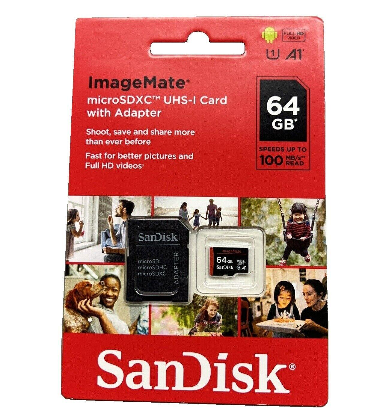 Sandisk 64GB Imagemate Microsdxc Uhs-1 Memory Card With Adapter