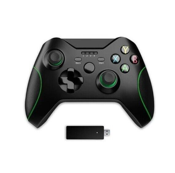 GLOWANT Wireless Gaming Controller for Xbox One, 2.4 GHz Gamepad, Black