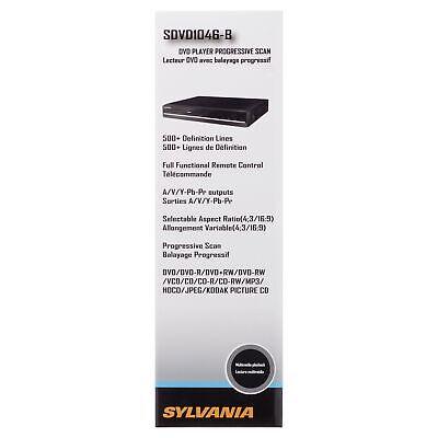 Sylvania SDVD1046 Compact Progressive Scan DVD Player w/ Remote, Black