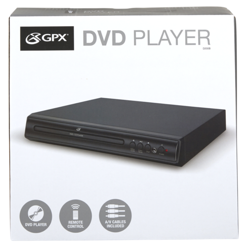 GPX D200B Progressive Scan DVD Player with Remote, Black - GA