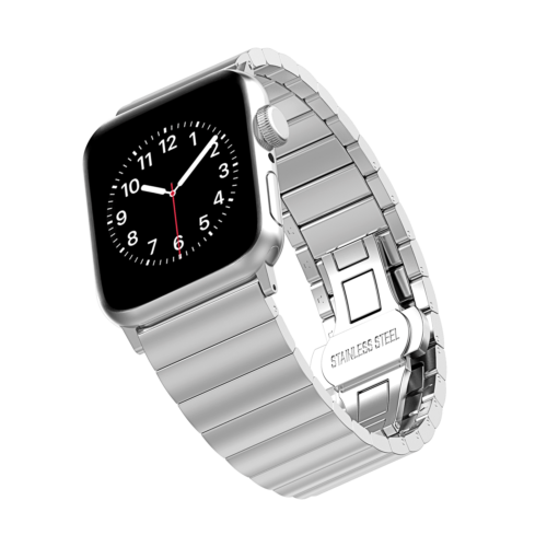 WithIt Stainless Steel Link Band For 38mm/40mm Apple Watch, Silver