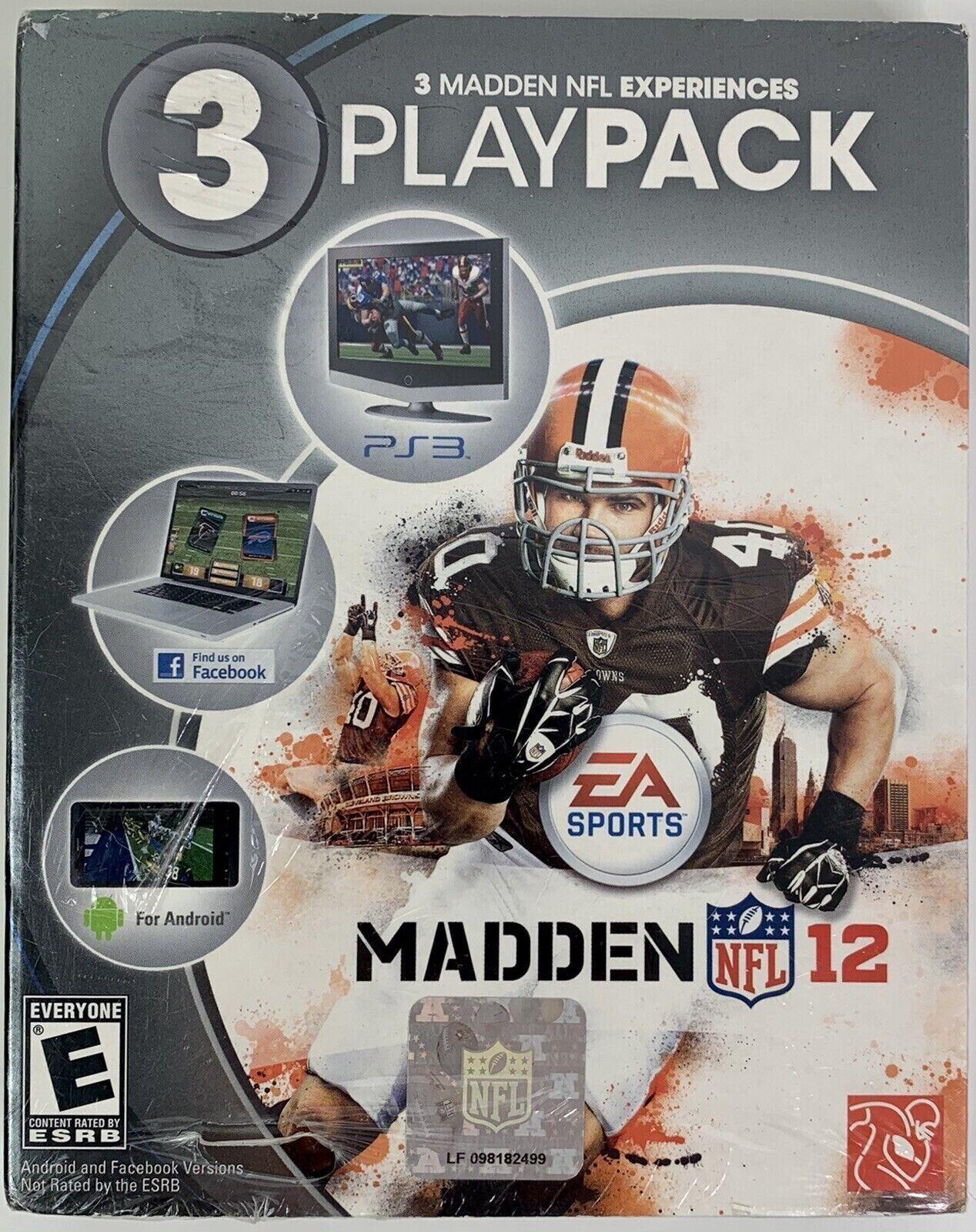 Madden NFL 12 - 3 Playpack (Playstation 3/PlayStation3/PS3)