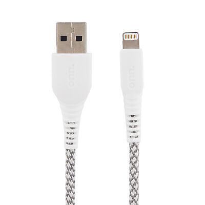 Onn WIAGRY100008731 6' Braided Lightning Cable (MFI Certified) White