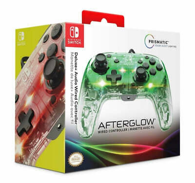 Nintendo Switch Afterglow Deluxe & Audio Wired Controller, Prismatic 500-132 PDP