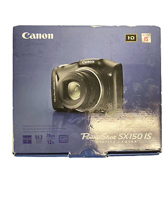 Canon PowerShot SX150 IS 5664B001 14.1MP Digital Camera - Black