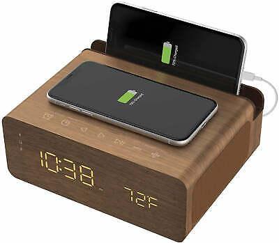 ION iSP99SA Charge Time plus Alarm Clock Speaker w/ Wireless Charging Pad