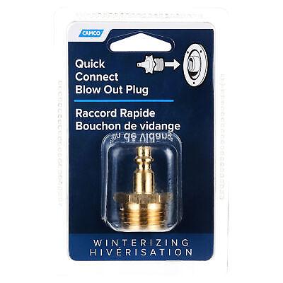 Camco 36143 Blow Out Plug with Brass Quick Connect