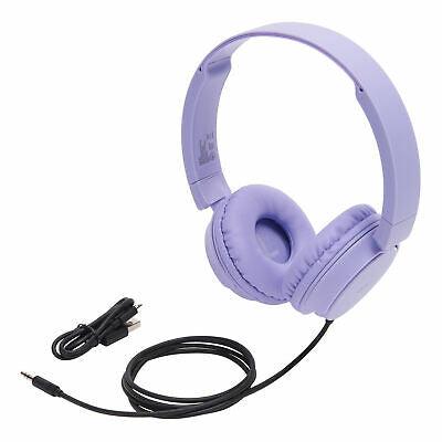 Onn OND19AAH24 Wireless On-Ear Headphones, Purple