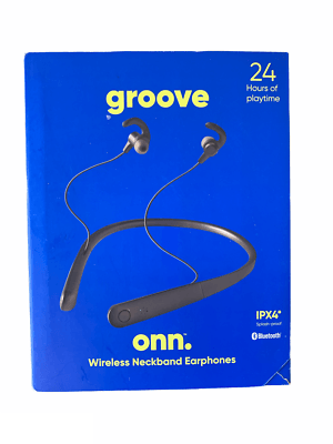 Groove Onn 100002892 Bluetooth in-Ear Wireless Neckband Earphones GB - Raastadeals