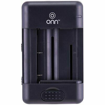 Onn ONA18CA007 Universal Camera Battery Charger, Black GA