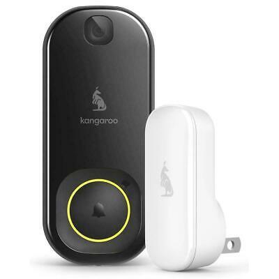 Kangaroo Doorbell Camera & Chime, Black Monitor w/ Phone App - No Accessories