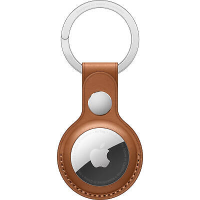 Apple MX4M2ZM/A AirTag Leather Key Ring - Saddle Brown