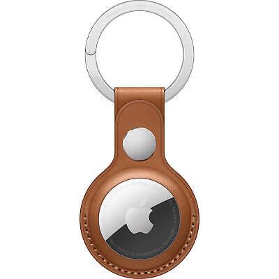 Apple MX4M2ZM/A AirTag Leather Key Ring - Saddle Brown - Raastadeals